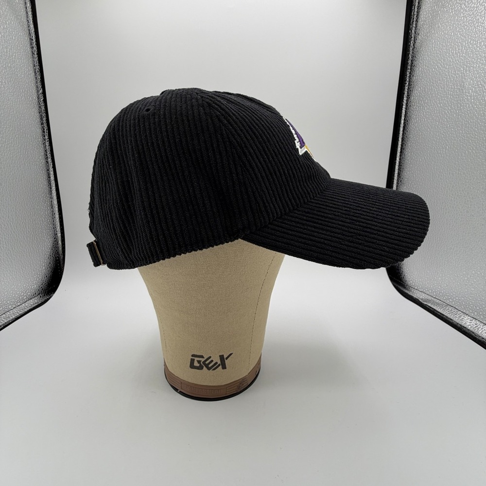 Los Angeles Lakers Corduroy Hat '47 Brand Clean Up Adjustable Strapback Cap NEW - Picture 6 of 11